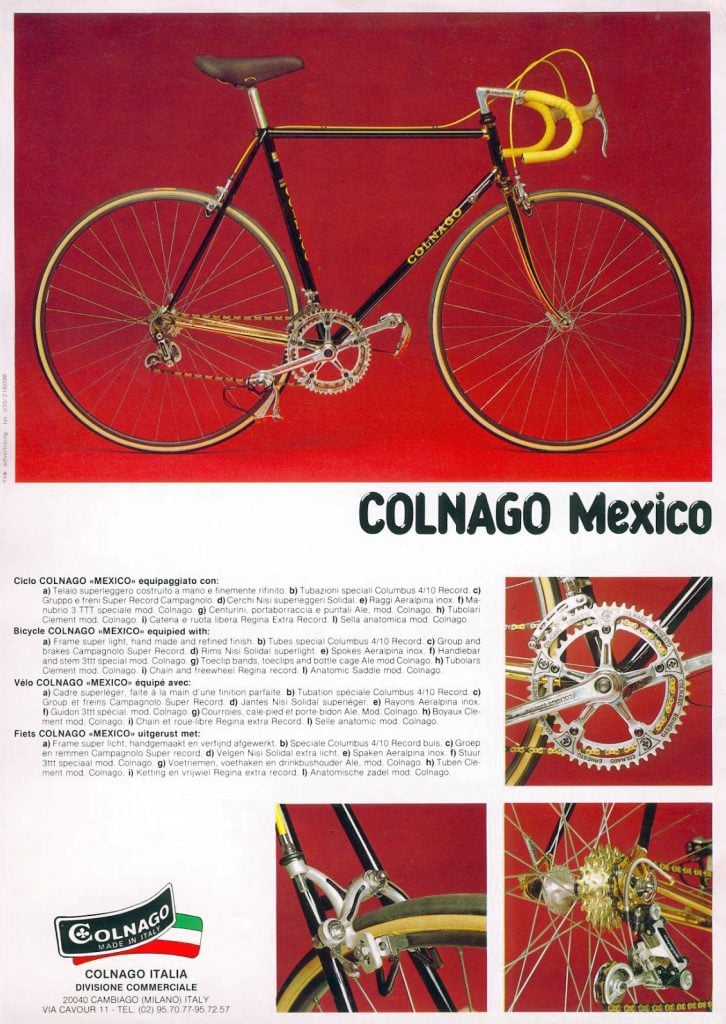 Colnago Mexio catalogue page (circa 1981)
