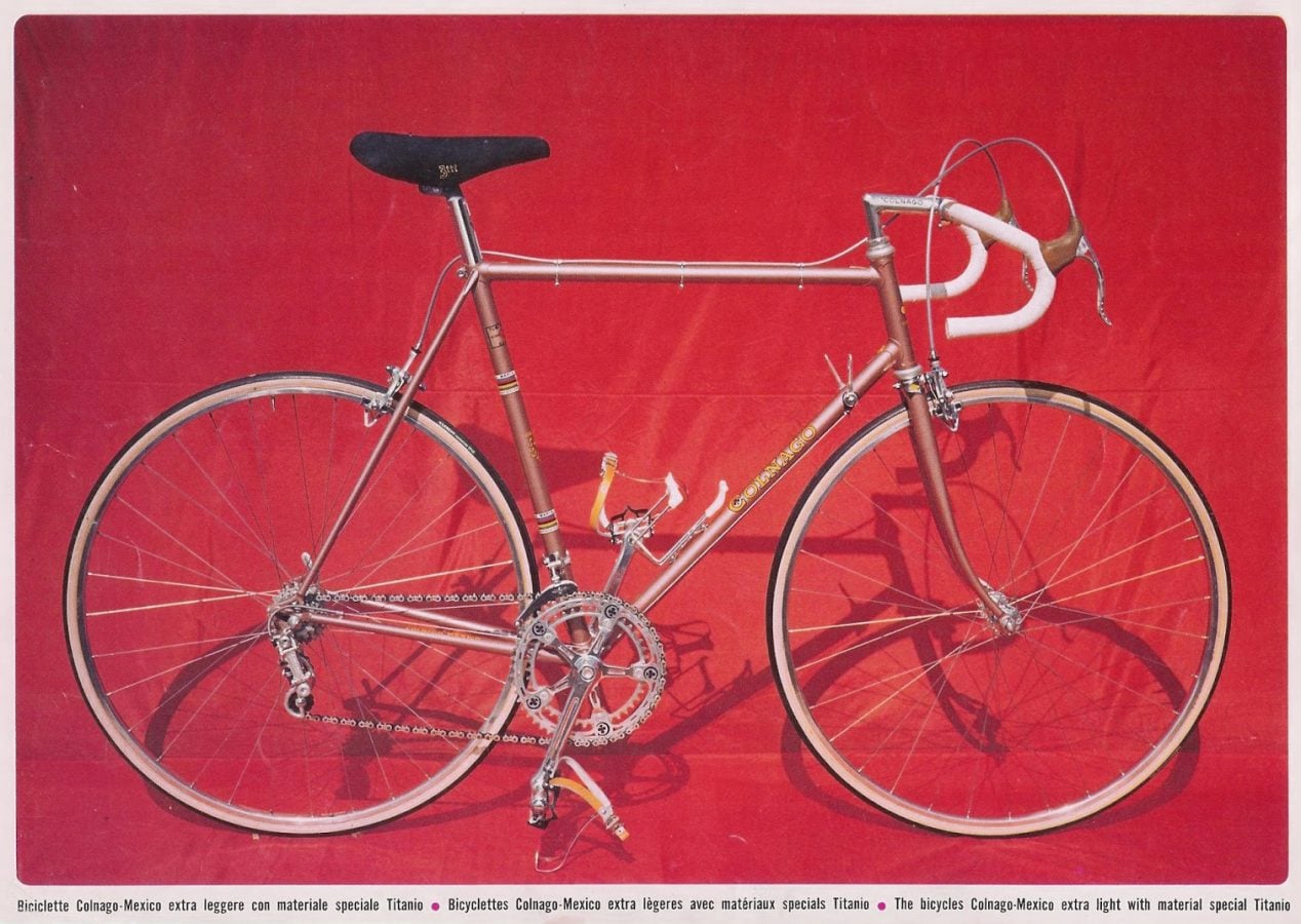 Décalcomanie Colnago - Tube Diagonal Pour Vélo Mexico - Autocollant D'origine