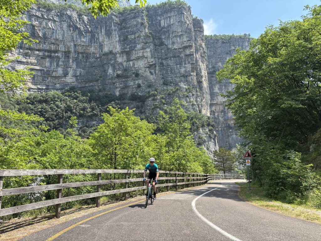 Riding to Lake Molveno (off the main roads)