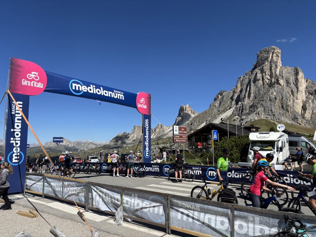 GPM banner at Passo Giau
